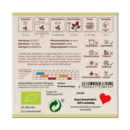 BIO Radieschen "Candela Di Fuoco"