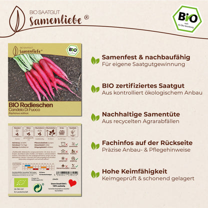 BIO Radieschen "Candela Di Fuoco"