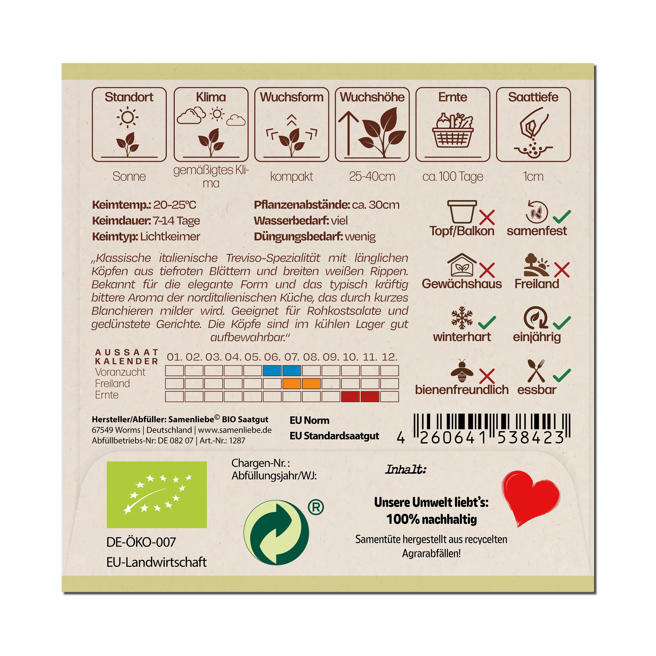 BIO Radicchio "Treviso 206 TT"