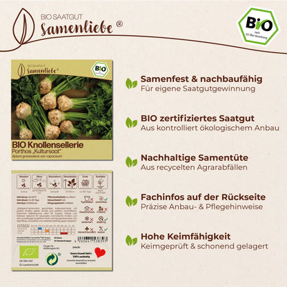 BIO Knollensellerie "Porthos - Kultursaat"