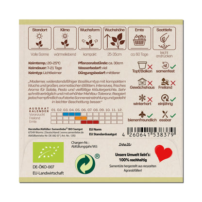 BIO Basilikum "Rustik"