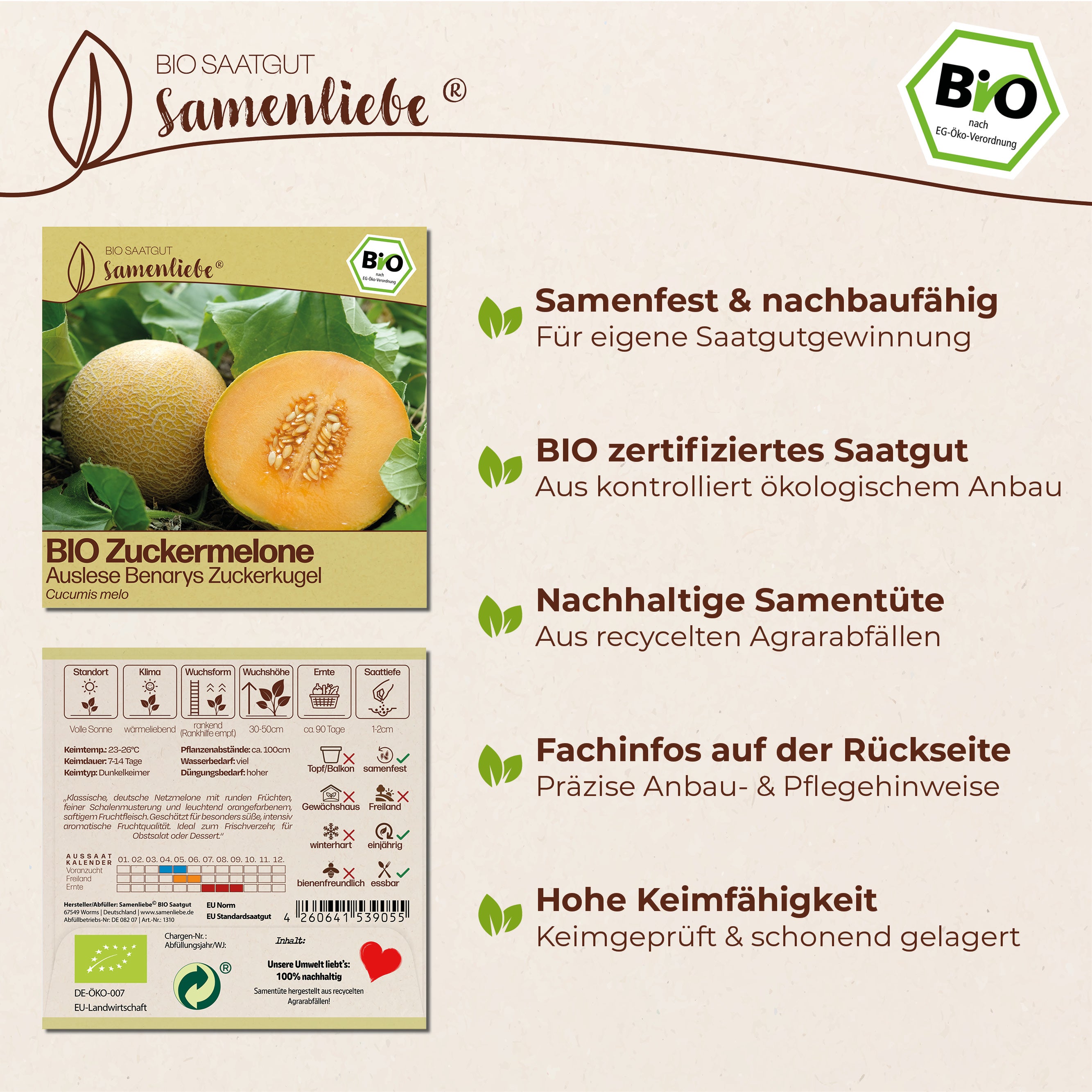 BIO Melone "Benarys Zuckerkugel"