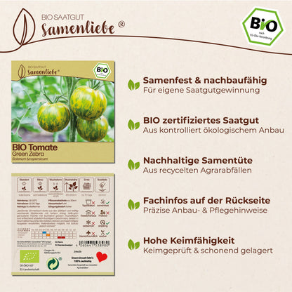 BIO Tomate "Green Zebra"