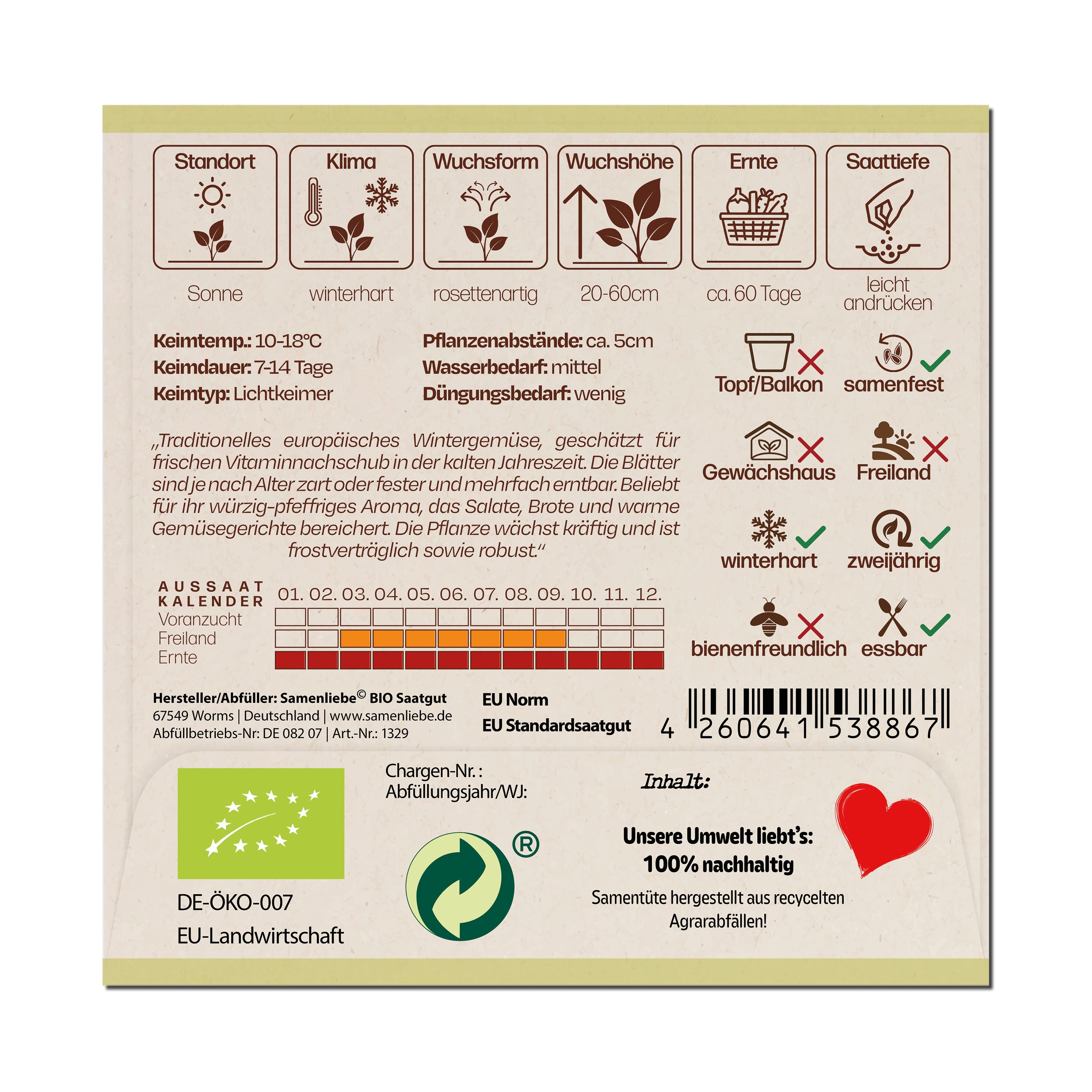 BIO Winterkresse "Barbarakraut"