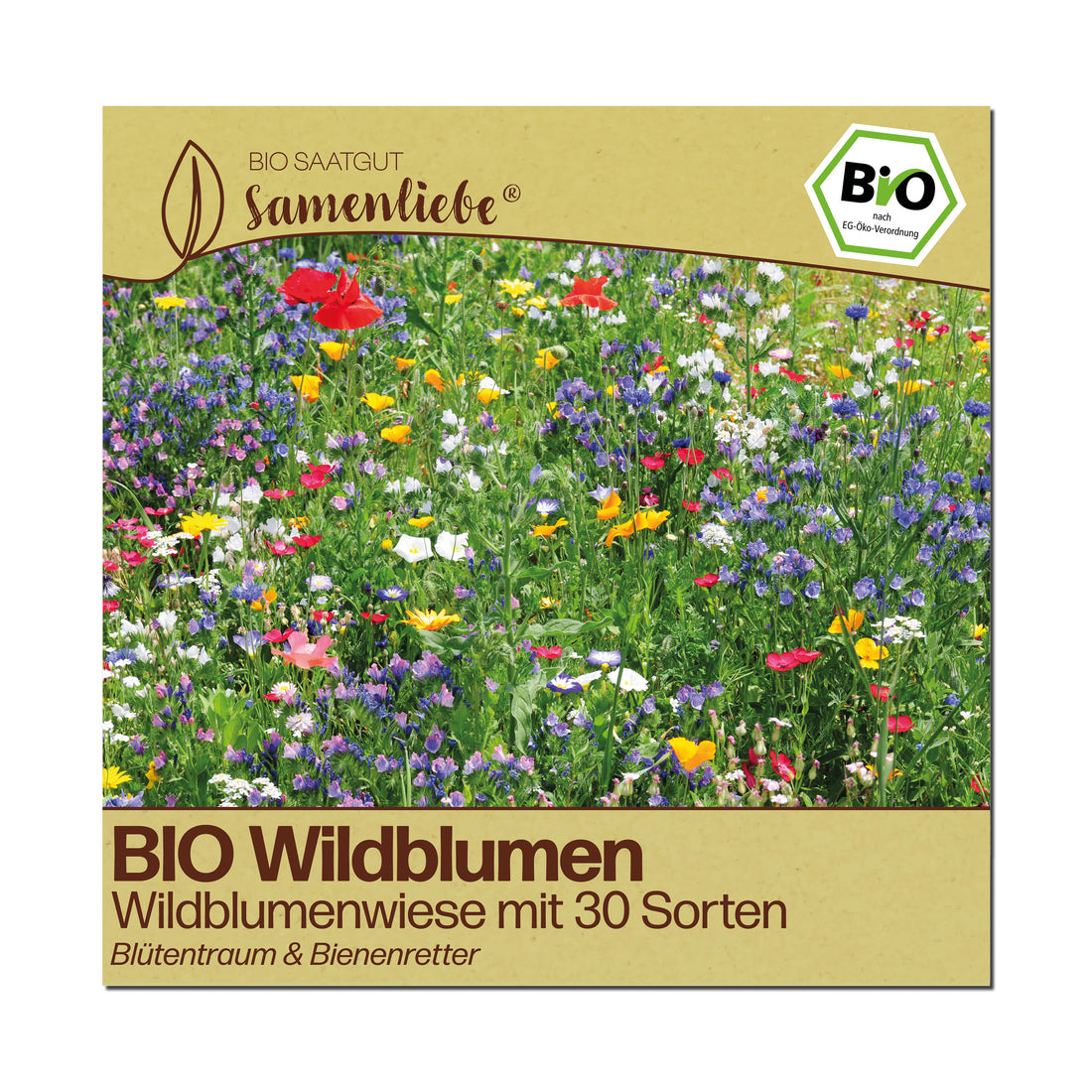 BIO Wildblumen "Wildblumenwiese mit 30 Sorten"