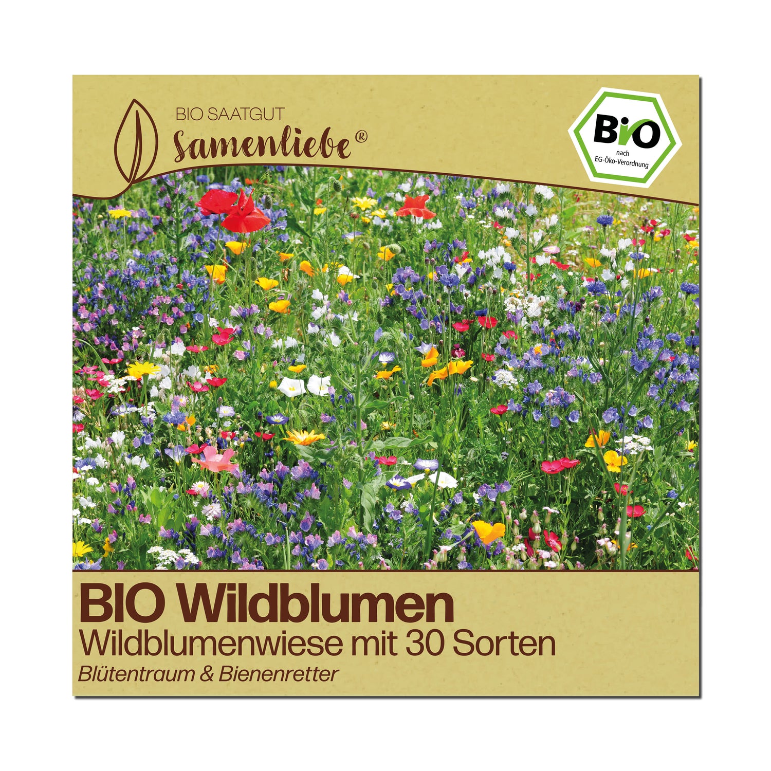 BIO Wildblumen "Wildblumenwiese mit 30 Sorten"