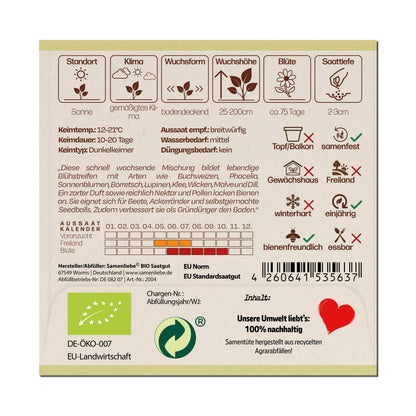 BIO Blumenmischung "Bienenfreundlicher Gründünger"
