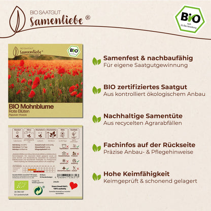 BIO Mohnblume "Klatschmohn"