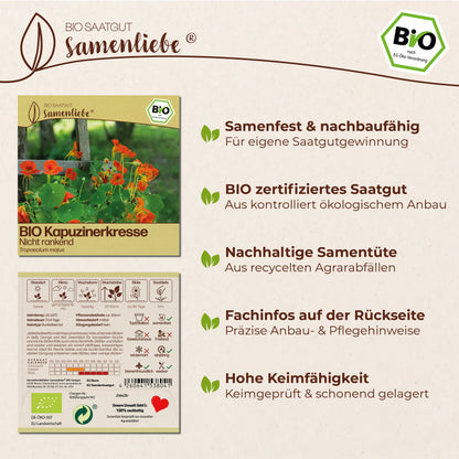 BIO Kapuzinerkresse "Nicht rankend"