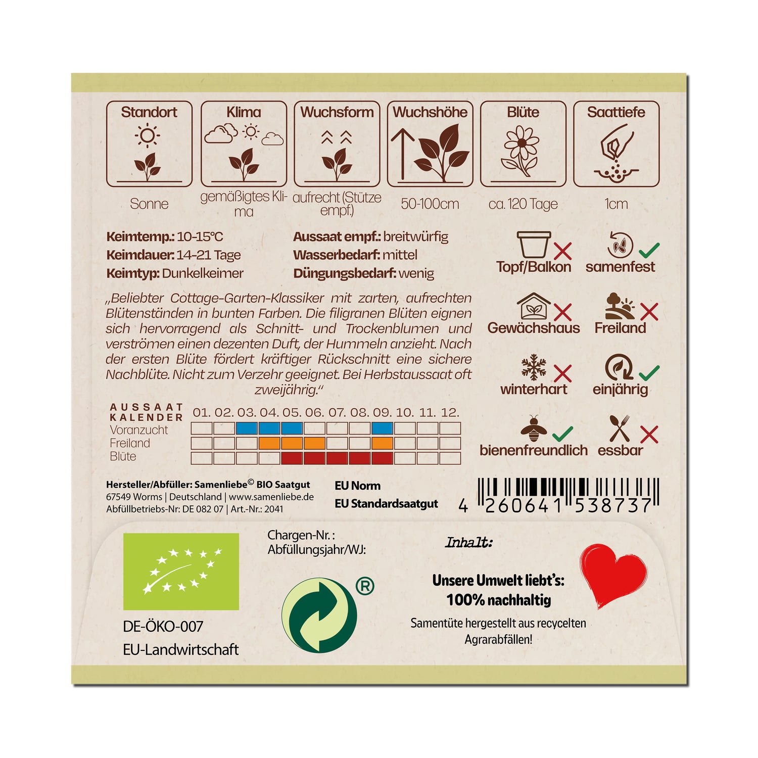 BIO Rittersporn "Lanzenrittersporn"