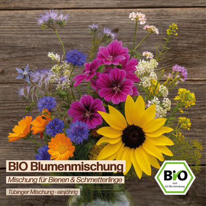 BIO Blumenmischung "Mischung für Bienen &amp; Schmetterlinge"