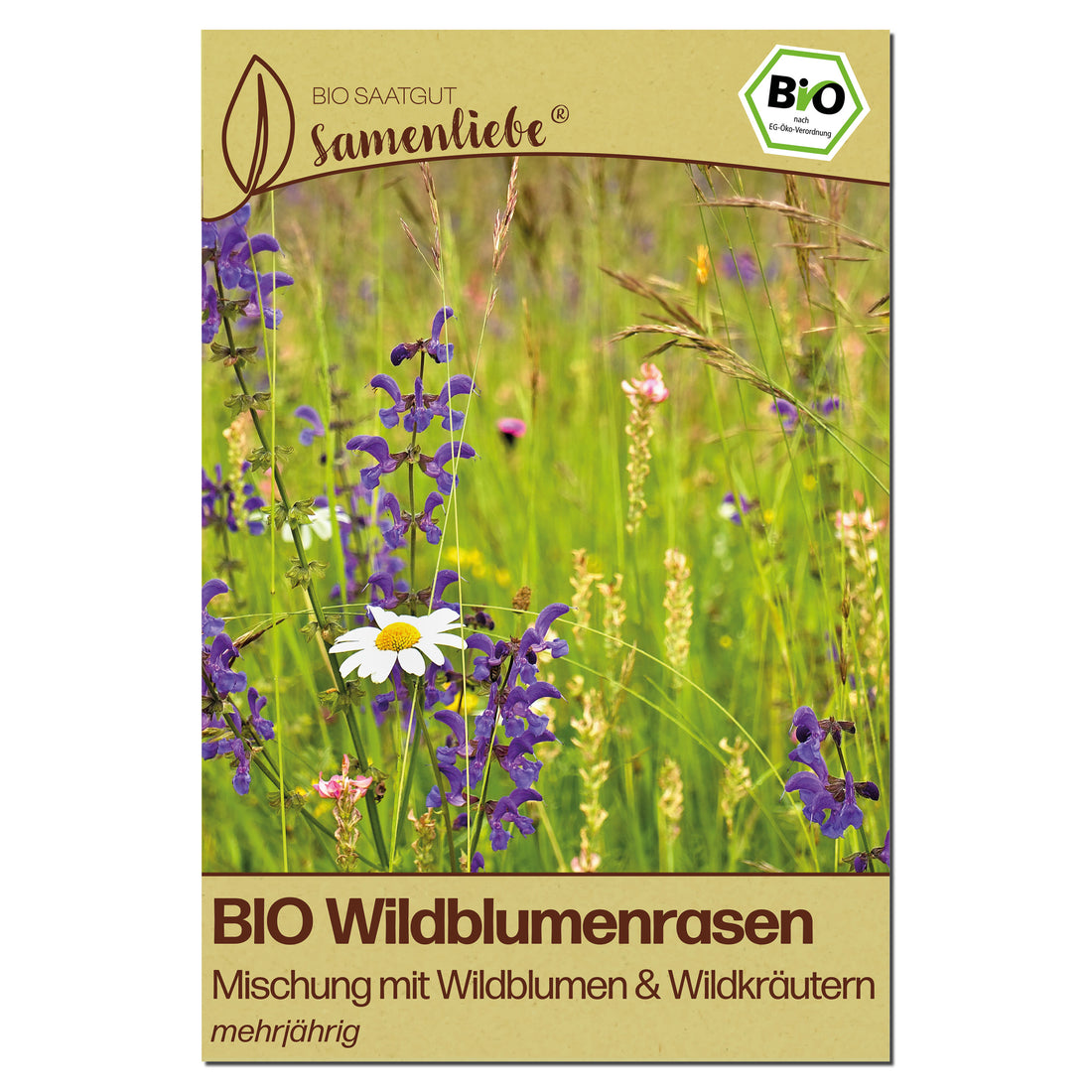 BIO Wildblumenrasen "Mischung mit Wildblumen &amp; Wildkräutern"