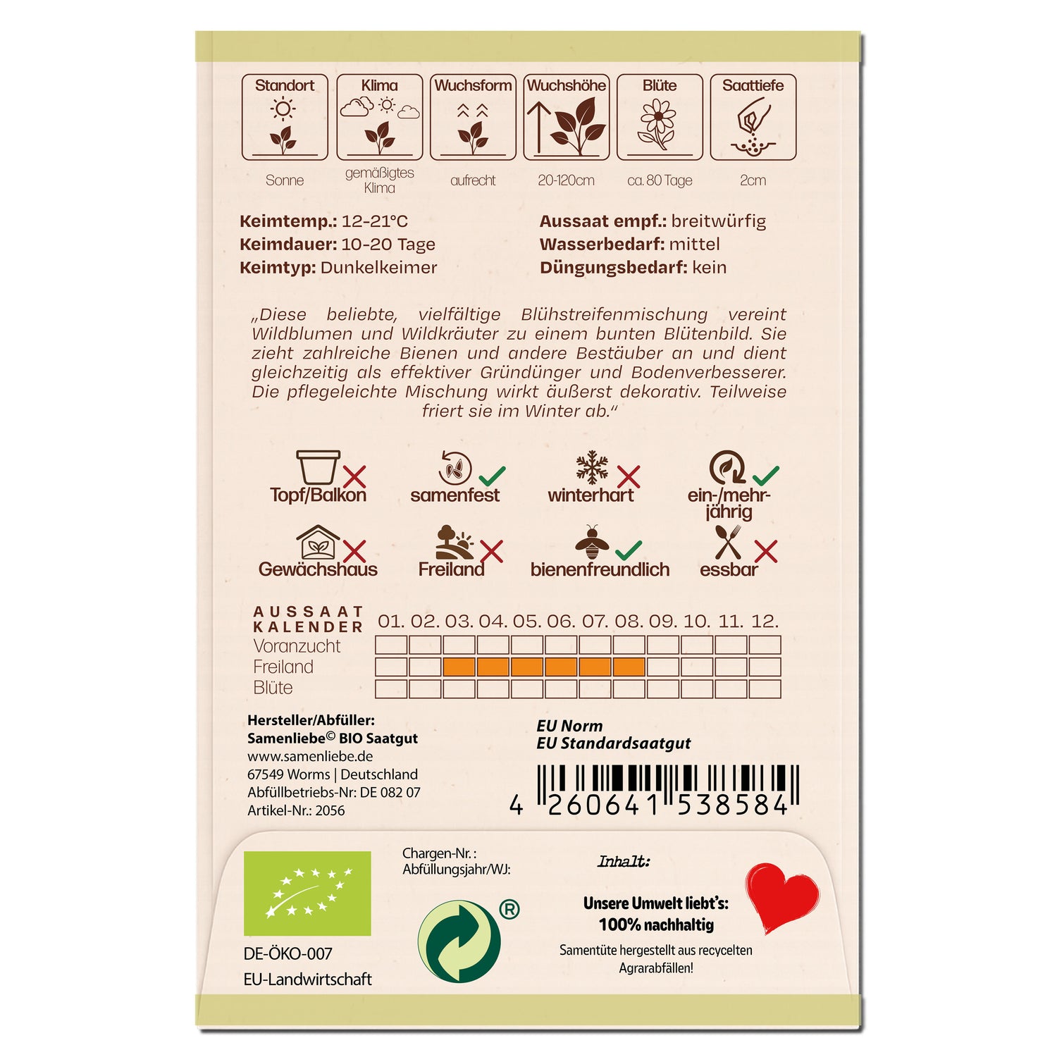 BIO Wildblumen "Wildblumen &amp; Wildkräutern"