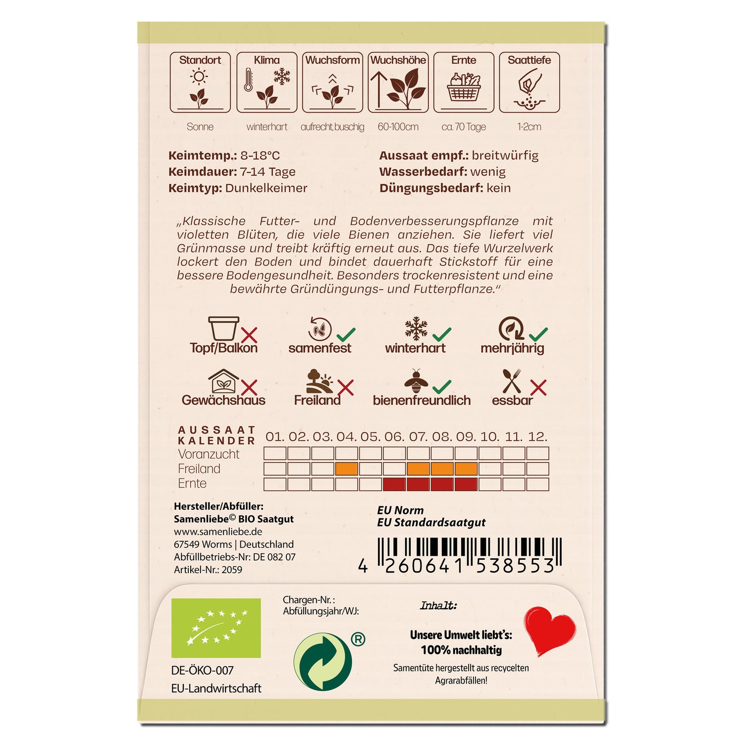 BIO Luzerne "Futterpflanze"